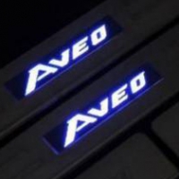 Накладки на пороги с подсветкой Chevrolet Aveo