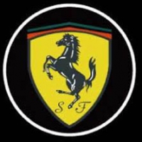Беспроводная подсветка дверей с логотипом Ferrari