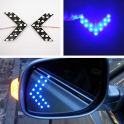 LED повторители в зеркала моргающие