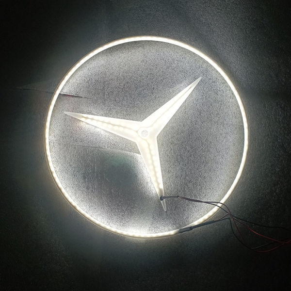Светящийся логотип грузовика Mercedes,светящаяся эмблема грузовика Mercedes,светящийся логотип на авто грузовика Mercedes,светящийся логотип на автомобиль грузовика Mercedes,подсветка логотипа грузовика Mercedes,2D,3D,4D,5D,6D