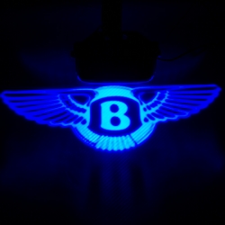 BENTLEY,Тень логотипа BENTLEY,&amp;nbsp;Подсветка днища с логотипом BENTLEY, Проекция логотипа авто под бампер BENTLEY, Проектор логотипа BENTLEY, Подсветка машины с логотипом BENTLEY