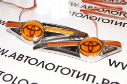 светодиодный поворотник на toyota,светодиодный поворотник для toyota,светодиодный поворотник с логотипом toyota, светодиодный поворотник с эмблемой toyota,led поворотник toyota,светодиодный LED повторитель поворота для автомобиля toyota
