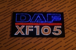 Светящийся логотип DAF XF105,светящийся логотип для грузовика DAF XF105,светящаяся эмблема DAF XF105,табличка DAF XF105,картина DAF XF105,логотип на стекло DAF XF105,светящаяся картина DAF XF105,светодиодный логотип DAF XF105,Truck Led Logo DAF XF105,12v,