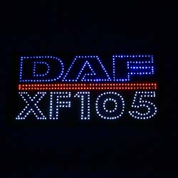 Светящийся логотип DAF XF105,светящийся логотип для грузовика DAF XF105,светящаяся эмблема DAF XF105,табличка DAF XF105,картина DAF XF105,логотип на стекло DAF XF105,светящаяся картина DAF XF105,светодиодный логотип DAF XF105,Truck Led Logo DAF XF105,12v,
