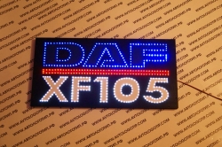 Светящийся логотип DAF XF105,светящийся логотип для грузовика DAF XF105,светящаяся эмблема DAF XF105,табличка DAF XF105,картина DAF XF105,логотип на стекло DAF XF105,светящаяся картина DAF XF105,светодиодный логотип DAF XF105,Truck Led Logo DAF XF105,12v,