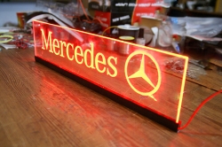 Светящаяся табличка Mercedes 3D