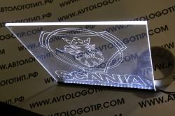 Светящаяся табличка Scania 2D