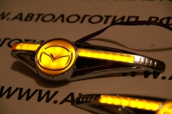 светодиодный поворотник на mazda,светодиодный поворотник для mazda,светодиодный поворотник с логотипом mazda, светодиодный поворотник с эмблемой mazda,led поворотник mazda,светодиодный LED повторитель поворота для автомобиля mazda