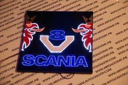 Светящийся логотип SCANIA,светящийся логотип для грузовика SCANIA,светящаяся эмблема SCANIA,табличка SCANIA,картина SCANIA,логотип на стекло SCANIA,светящаяся картина SCANIA,светодиодный логотип SCANIA,Truck Led Logo SCANIA,12v,24v