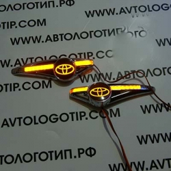 светодиодный поворотник на TOYOTA,светодиодный поворотник для TOYOTA,светодиодный поворотник с логотипом TOYOTA,светодиодный поворотник с эмблемой TOYOTA,led поворотник TOYOTA,светодиодный LED повторитель поворота для автомобиля TOYOTA
