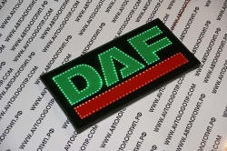 Светящийся логотип DAF,светящийся логотип для грузовика DAF,светящаяся эмблема DAF,табличка DAF,картина DAF,логотип на стекло DAF,светящаяся картина DAF,светодиодный логотип DAF,Truck Led Logo DAF,12v,24v