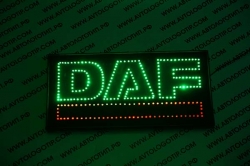 Светящийся логотип DAF,светящийся логотип для грузовика DAF,светящаяся эмблема DAF,табличка DAF,картина DAF,логотип на стекло DAF,светящаяся картина DAF,светодиодный логотип DAF,Truck Led Logo DAF,12v,24v