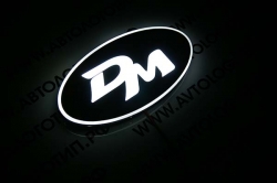 2d светящийся логотип santa fe dm, большой 2d логотипы