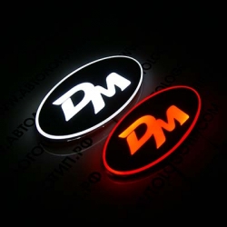 2d светящийся логотип santa fe dm, большой 2d логотипы