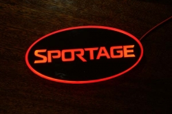 Светящийся логотип KIA Sportage,светящаяся эмблема KIA Sportage,светящийся логотип на авто KIA Sportage,светящийся логотип на автомобиль KIA Sportage,подсветка логотипа KIA Sportage ,2D,3D,4D,5D,6D