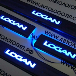 накладки на пороги с подсветкой Renault Logan,светящиеся накладки на пороги Renault Logan,светодиодные накладки на пороги Renault Logan,светодиодные накладки на пороги авто Renault Logan,накладки на пороги Renault Logan,декоративные накладки Renault Logan