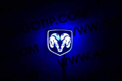 Светящийся логотип Dodge Journey,светящаяся эмблема Додж Джорни,светящийся логотип на авто Dodge,светящийся логотип на автомобиль  Dodge,подсветка логотипа Dodge,2D,3D,4D,5D,6D