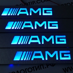Подсветка порогов AMG,накладки на пороги с подсветкой AMG,светящиеся накладки на пороги AMG,светодиодные накладки на пороги AMG,светодиодные накладки на пороги авто AMG,накладки на пороги led AMG,декоративные накладки амг