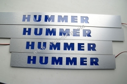 Подсветка порогов Hummer,накладки на пороги с подсветкой Hummer,светящиеся накладки на пороги Hummer,светодиодные накладки на пороги Hummer,светодиодные накладки на пороги авто Hummer,накладки на пороги led Hummer,декоративные накладки хаммер