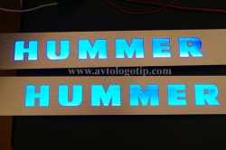 Подсветка порогов Hummer,накладки на пороги с подсветкой Hummer,светящиеся накладки на пороги Hummer,светодиодные накладки на пороги Hummer,светодиодные накладки на пороги авто Hummer,накладки на пороги led Hummer,декоративные накладки хаммер