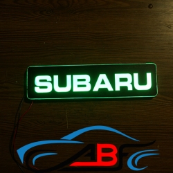 Светящийся логотип SUBARU,светящаяся эмблема Субару,светящийся логотип на авто SUBARU,светящийся логотип на автомобиль Субару,подсветка логотипа SUBARU,2D,3D,4D,5D,6D