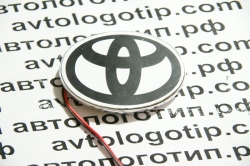 Светящийся логотип Toyota,светящаяся эмблема Toyota,светящийся логотип на авто Toyota,светящийся логотип на автомобиль Toyota,подсветка логотипа Toyota