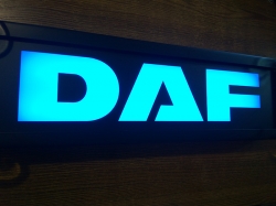 Светящийся логотип DAF,светящийся логотип для грузовика DAF,светящаяся эмблема DAF,табличка DAF,картина DAF,логотип на стекло DAF,светящаяся картина DAF,светодиодный логотип DAF,Truck Led Logo DAF,12v,24v