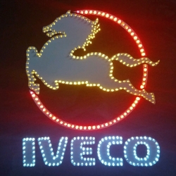 Светящийся логотип Iveco,светящийся логотип для грузовика Iveco,светящаяся эмблема Iveco,табличка Iveco,картина Iveco,логотип на стекло Iveco,светящаяся картина Iveco,светодиодный логотип Iveco,Truck Led Logo Iveco,12v,24v