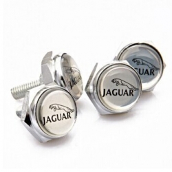 болты номерного знака с логотипом Jaguar,Декоративный болт для номерного знака с логотипом Jaguar,Болты для крепления госномера Jaguar,декоративных болтов на номерные знаки логотипом Jaguar купить,заказать,доставка