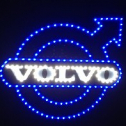 Светящийся логотип VOLVO,светящийся логотип для грузовика VOLVO,светящаяся эмблема VOLVO,табличка VOLVO,картина VOLVO,логотип на стекло VOLVO,светящаяся картина VOLVO,светодиодный логотип VOLVO,Truck Led Logo VOLVO,12v,24v 
