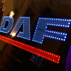  Светящийся логотип DAF,светящийся логотип для грузовика DAF,светящаяся эмблема DAF,табличка DAF,картина DAF,логотип на стекло DAF,светящаяся картина DAF,светодиодный логотип DAF,Truck Led Logo DAF,12v,24v