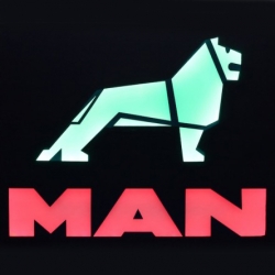 Светящийся логотип MAN,светящийся логотип для грузовика MAN,светящаяся эмблема MAN,табличка MAN,картина MAN,логотип на стекло MAN,светящаяся картина MAN,светодиодный логотип MAN,Truck Led Logo MAN,12v,24v