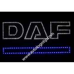  Светящийся логотип DAF,светящийся логотип для грузовика DAF,светящаяся эмблема DAF,табличка DAF,картина DAF,логотип на стекло DAF,светящаяся картина DAF,светодиодный логотип DAF,Truck Led Logo DAF,12v,24v