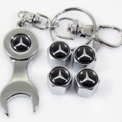 ключ,брелок,колпачки на ниппель Mercedes,купить,колпачок на ниппель колеса Mercedes,колпачки ниппель автомобиля Mercedes,колпачки на ниппель с логотипом Mercedes,колпачки на ниппель для авто,колпачки ниппель хромированные,металлический колпачок на ниппель