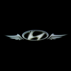 HYUNDAI,Тень логотипа HYUNDAI,Подсветка днища с логотипом HYUNDAI,Проекция логотипа авто под бампер HUYNDAI,Проектор логотипа HYUNDAI,Подсветка машины с логотипом HYUNDAY