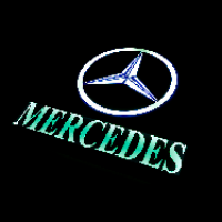 Табличка светящаяся в спальник MERCEDES