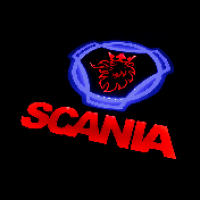 Табличка светящаяся в спальник SCANIA