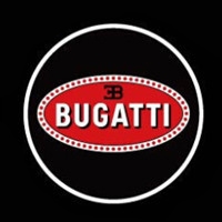 Беспроводная подсветка дверей с логотипом Bugatti