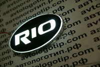 Светящийся логотип KIA RIO,светящаяся эмблема KIA RIO,светящийся логотип на авто KIA RIO,светящийся логотип на автомобиль KIA RIO,подсветка логотипа KIA RIO,2D,3D,4D,5D,6D