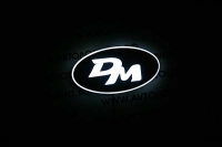 2d светящийся логотип santa fe dm, большой 2d логотипы