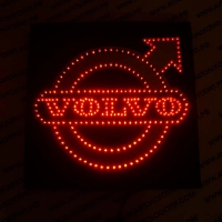 Светящийся логотип для грузовика VOLVO Red