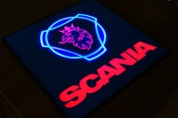 Светящийся логотип SCANIA,светящийся логотип для грузовика SCANIA,светящаяся эмблема SCANIA,табличка SCANIA,картина SCANIA,логотип на стекло SCANIA,светящаяся картина SCANIA,светодиодный логотип SCANIA,Truck Led Logo SCANIA,12v,24v