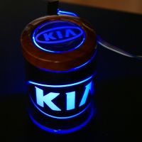 Пепельница с подсветкой логотипа KIA,автомобильная пепельница с логотипом KIA,пепельница KIA,пепельница с подсветкой KIA,светящаяся пепельница KIA,пепельница автомобильная с подсветкой KIA,светящаяся пепельница с логотипом KIA