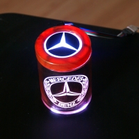 Пепельница с подсветкой 2D логотип Mercedes-Benz