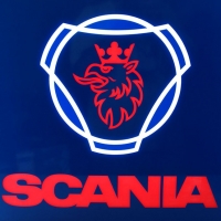 Табличка светящаяся в спальник SCANIA