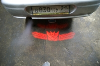 проектор на бампер DECEPTICON,проектор логотипа DECEPTICON для заднего бампера,проектор логотипа DECEPTICON на задний бампер,светодиодный проектор DECEPTICON,светодиодный проектор логотипа DECEPTICON,рекламный проектор DECEPTICON,след тени логотипа автомо