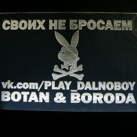 Светящаяся табличка Play Dolnoboy/Botan&Boroda 3D