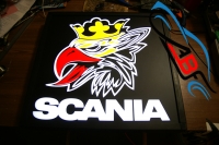 Светящийся,логотип,SCANIA,для,грузовика,светящаяся,эмблема,картина,на,стекло,Truck Led Logo SCANIA,12v,24v