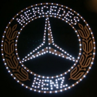 Светящийся логотип-герб для грузовика Mercedes Benz