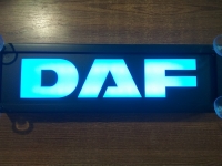 Светящийся логотип DAF,светящийся логотип для грузовика DAF,светящаяся эмблема DAF,табличка DAF,картина DAF,логотип на стекло DAF,светящаяся картина DAF,светодиодный логотип DAF,Truck Led Logo DAF,12v,24v